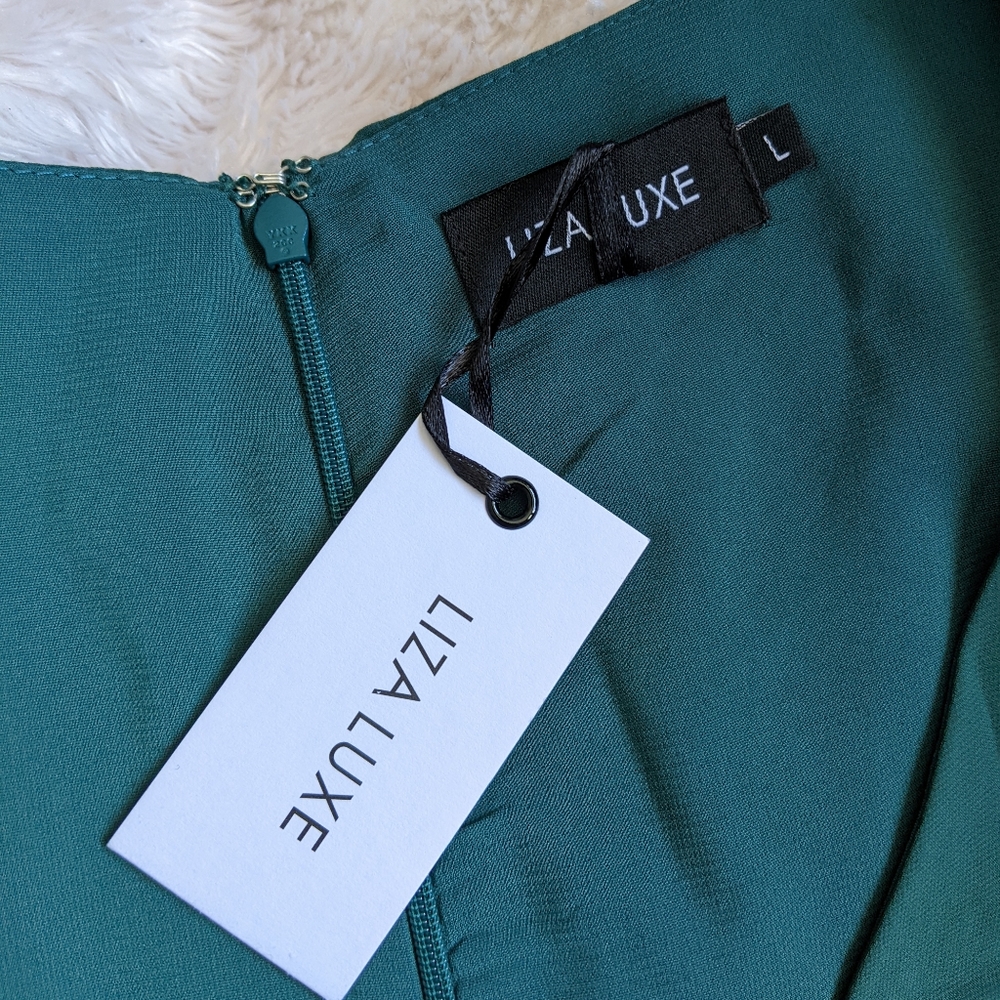 Liza Luxe NWT Maxi Dress sz L - Picture 3 of 8